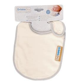 DribbleDry Baby Bib ONE SIZE From birth Absorbent Bamboo Drool Dribble Dry Cloth